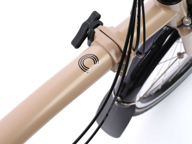 Brompton Electric C Line H4R SuperRoll+ e-Motiq Dune Sand