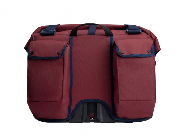 Brompton Roll Top Bag Large Plum Red incl. Frame