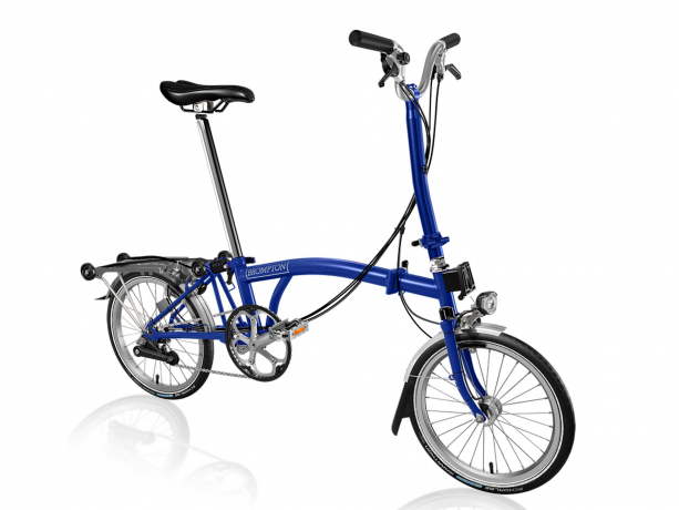 Brompton C Line Explore Hoog met RackPiccadelli Blauw