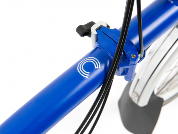 Brompton C Line Explore Hoog met RackPiccadelli Blauw