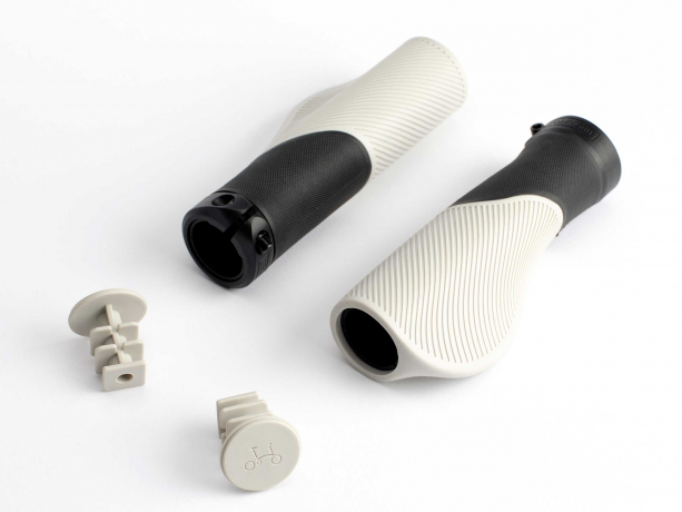 Brompton Handvatten Ergonomic Zwart-Zilver