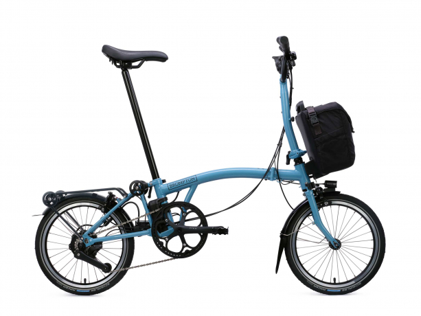 Brompton Electric C Line M4R SuperRoll+ e-Motiq Cloud Metallic