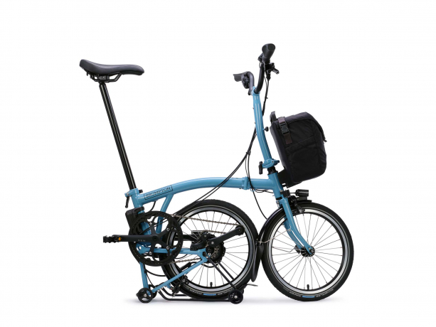 Brompton Electric C Line M4R SuperRoll+ e-Motiq Cloud Metallic