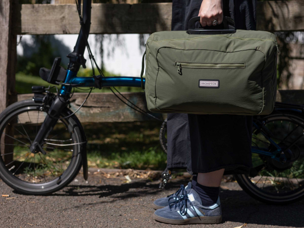 Brompton Electric Backpack Medium Olive Green