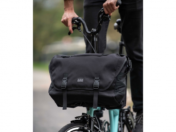 Brompton Metro Messenger Bag L Zwart incl. Frame & Regenhoes