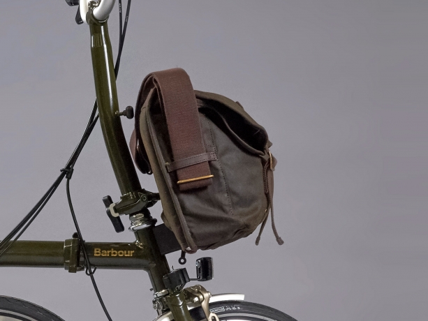 Brompton Barbour Tarras Schouder- Fietstas Olijfgroen