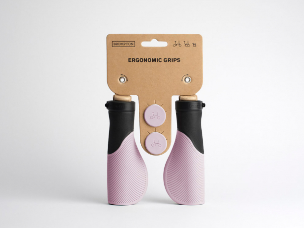 Brompton Handvatten Ergonomic Zwart-Roze
