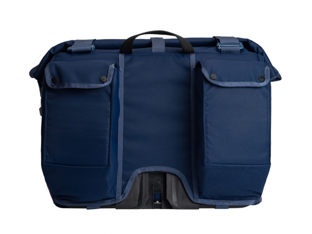 Brompton Roll Top Bag L Navy Blue incl. Frame