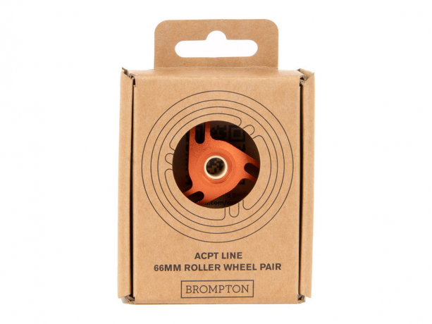 Brompton Advance Roller Wielen ACPT Line Orange (Paar)
