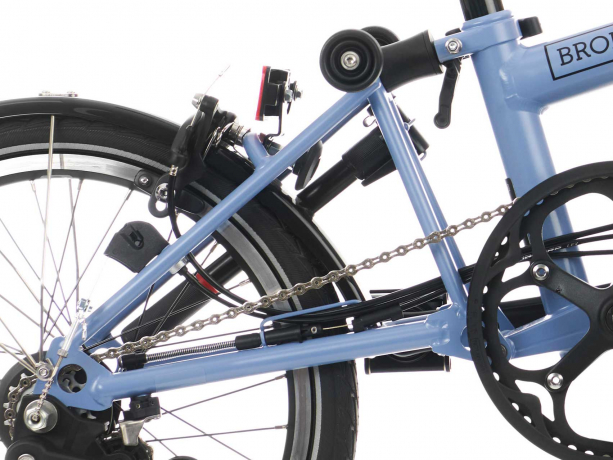 Brompton Achterframe C Line Staal Zijdeglans Wolken Blauw