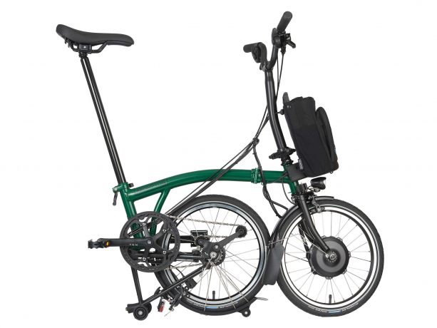 Brompton Electric C Line Explore Midden Racing Groen Mat