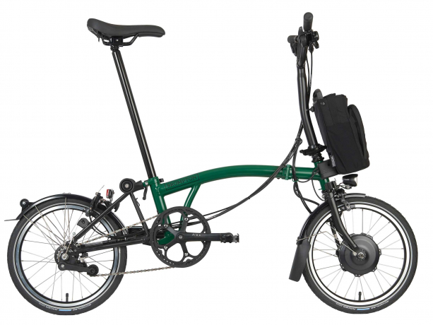 Brompton Electric C Line Explore Midden Racing Groen Mat