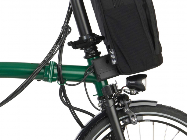 Brompton Electric C Line Explore Midden Racing Groen Mat