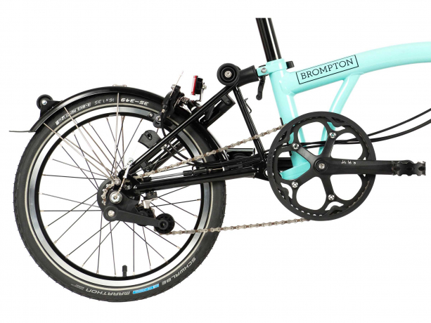 Brompton C Line Black Edition Explore Hoog Turkoois