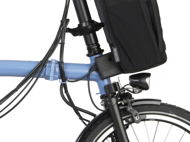 Brompton Electric C Line Explore Hoog Wolken Blauw Mat