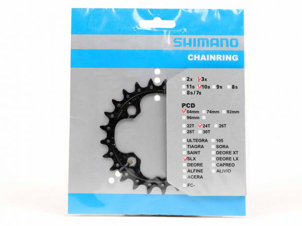 Tandwiel Shimano FC-T671-M660 24T-AE 10SP Zwart
