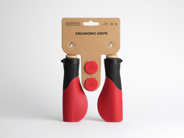 Brompton Handvatten Ergonomic Zwart-Rood
