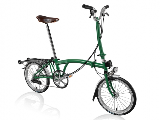 Brompton H6R Vouwfiets Racing groen