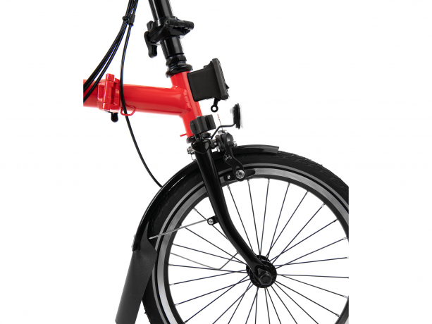 Brompton M6R Black Edition Raket Rood