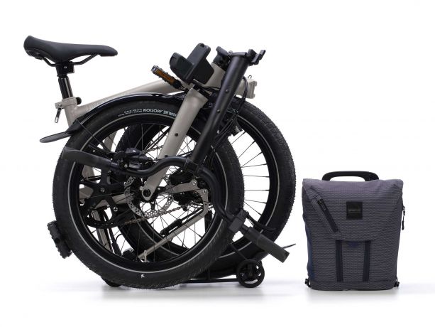Brompton Electric G Line City+ Traildust White