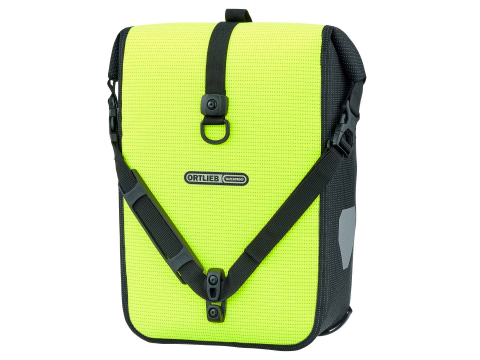Ortlieb Sport-Roller High-Vis QL2.1 Voortas Single Zwart Reflex