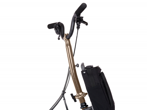 Brompton Stuurkolom en -pen H-Type Electric Zwart Glans