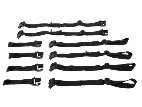 Ortlieb Set Cargo Straps Zwart K1490