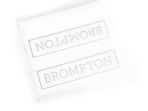 Brompton Transfer / Decal Wit