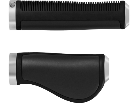 Brooks Ergonomic Leder Handvatten 130/100mm Bruin-Zilver