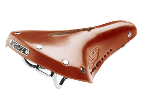 Brooks B17 Short Carved Dames Zadel Bruin