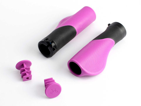 Brompton Handvatten Ergonomic Zwart-Rood