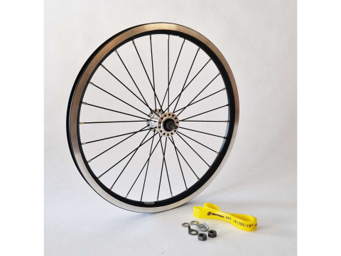 Brompton Voorwiel Alu Standaard Dubbelwandig