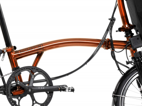 Brompton Electric C Line Hoofd- en Voorframe Racing Groen